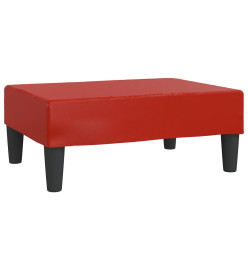 Repose-pied Rouge bordeaux 78x56x32 cm Similicuir