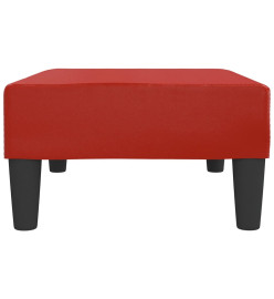 Repose-pied Rouge bordeaux 78x56x32 cm Similicuir