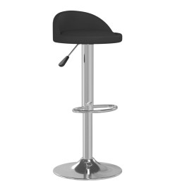 Tabourets de bar lot de 2 noir similicuir