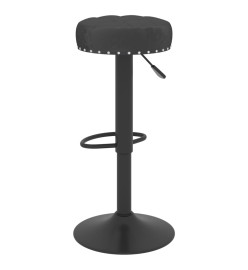 Tabourets de bar 2 pcs Noir Velours