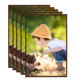 Collage de cadres photo 5 pcs de mur table Bronze 59,4x84cm MDF