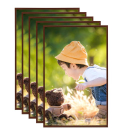 Collage de cadres photo 5 pcs de table Bronze 13x18 cm MDF