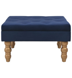 Tabouret Bleu marine 60x60x36 cm Velours