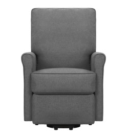 Fauteuil de massage inclinable Gris clair Tissu