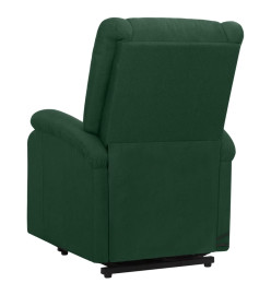 Fauteuil de massage Vert foncé Tissu