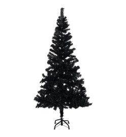 Sapin de Noël artificiel avec support noir 240 cm PVC