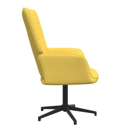 Chaise de relaxation Jaune moutarde Tissu