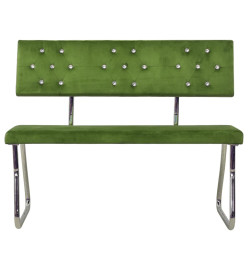 Banc 110 cm Vert clair Velours