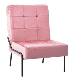 Chaise de relaxation 65x79x87 cm Rose Velours