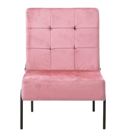 Chaise de relaxation 65x79x87 cm Rose Velours