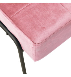 Chaise de relaxation 65x79x87 cm Rose Velours