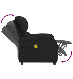 Fauteuil de massage Noir Tissu