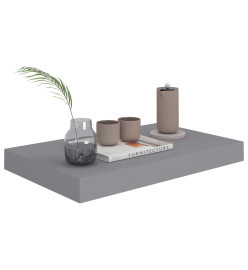 Étagère murale flottante gris 40x23x3,8 cm MDF