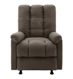 Fauteuil de massage inclinable Marron Tissu