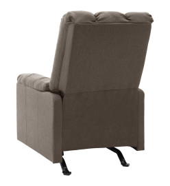 Fauteuil de massage inclinable Marron Tissu