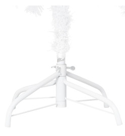 Arbre de Noël artificiel avec branches épaisses blanc 210cm PVC