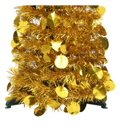 Sapin de Noël artificiel escamotable doré 150 cm PET