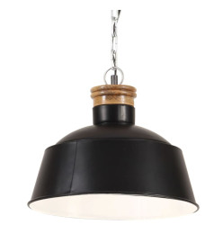 Lampe suspendue industrielle 32 cm Noir E27