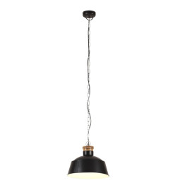 Lampe suspendue industrielle 32 cm Noir E27