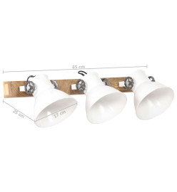 Lampe murale industrielle Blanc 65x25 cm E27