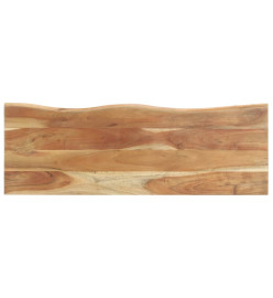 Patère à bord naturel 100x35x22 cm Bois d'acacia massif