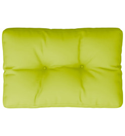 Coussin de palette vert vif 50x40x12 cm tissu