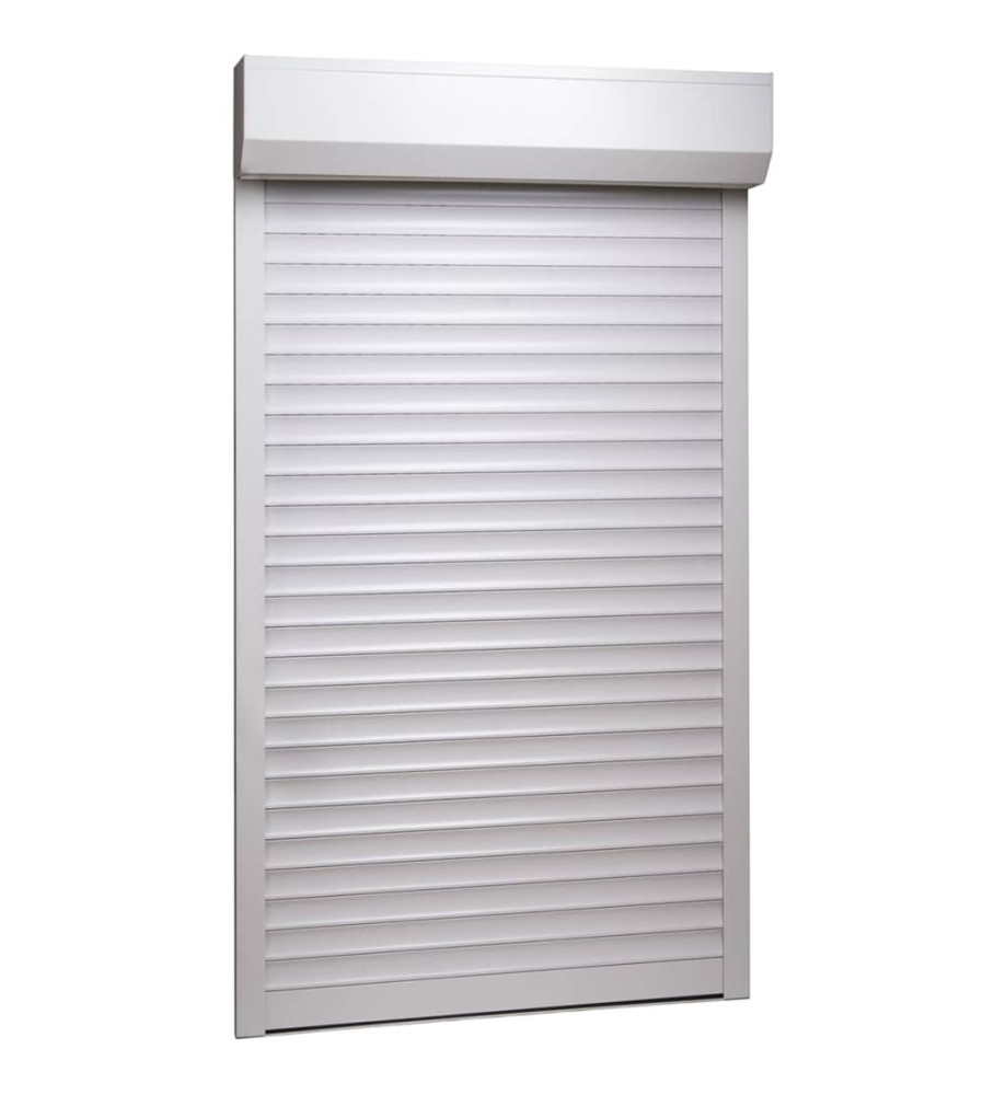 Volet roulant aluminium 100x210 cm blanc