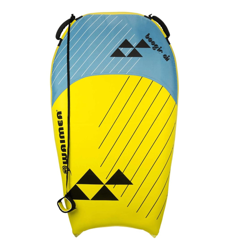 Waimea Bodyboard gonflable Boogie Air PVC Jaune et bleu