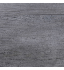 Planche de plancher PVC autoadhésif 5,21 m² 2 mm Gris bois mat