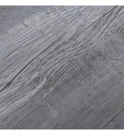 Planche de plancher PVC autoadhésif 5,21 m² 2 mm Gris bois mat