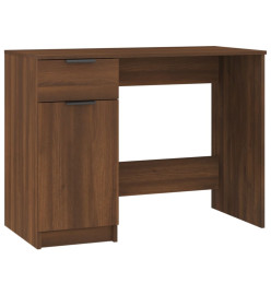 Bureau Chêne marron 100x50x75 cm Bois d'ingénierie