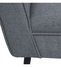 Fauteuil Gris clair Acier et tissu