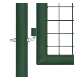 Portal de jardin maille vert 350x175 cm acier galvanisé