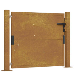 Portail de jardin 105x105 cm acier corten