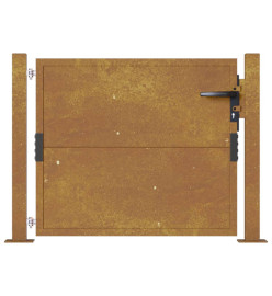 Portail de jardin 105x105 cm acier corten