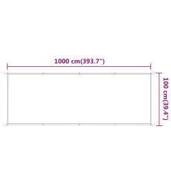 Auvent vertical Vert clair 100x1000 cm Tissu oxford