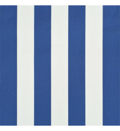 Auvent de bistro 400x120 cm Bleu et blanc