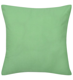 Housses de coussin 4 pcs Coton Vert pomme 40x40 cm