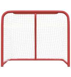 But de hockey rouge et blanc 183x71x122 cm polyester