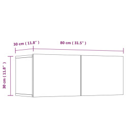 Ensemble de meubles TV 4 pcs Noir Bois d'ingénierie