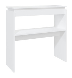 Table console Blanc 80x30x80 cm Aggloméré