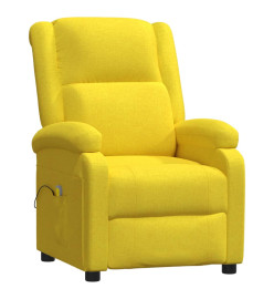 Fauteuil de massage Jaune clair Tissu