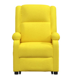 Fauteuil de massage Jaune clair Tissu