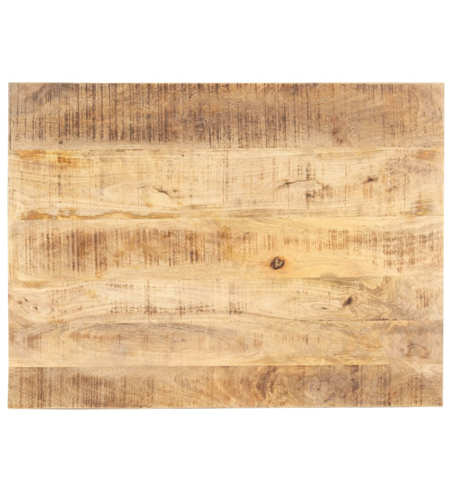 Dessus de table Bois de manguier solide 15-16 mm 70x60 cm