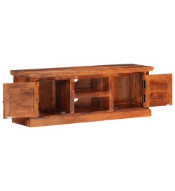 Meuble TV avec portes 112x30x40 cm bois d'acacia massif