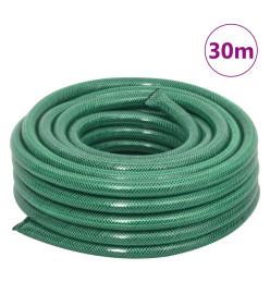 Tuyau d'arrosage avec jeu de raccords vert 0,9" 30 m PVC