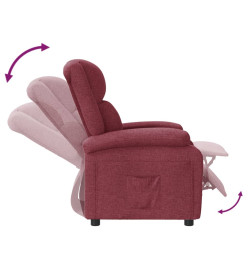 Fauteuil inclinable Rouge bordeaux Tissu