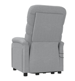 Fauteuil de massage inclinable Gris clair Tissu