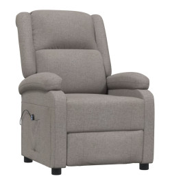 Fauteuil inclinable électrique Taupe Tissu