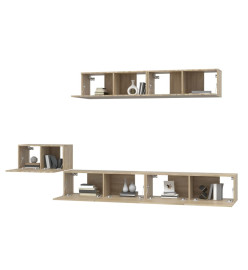 Ensemble de meubles TV 5 pcs Chêne sonoma Bois d'ingénierie